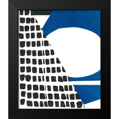 Memphis in Blue I Black Modern Wood Framed Art Print by Stramel, Renee W.