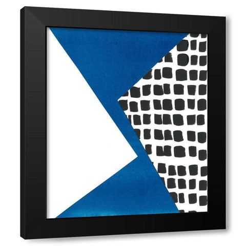 Memphis in Blue III Black Modern Wood Framed Art Print by Stramel, Renee W.
