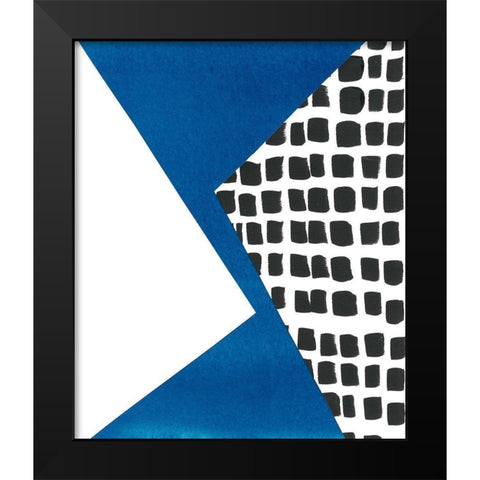 Memphis in Blue III Black Modern Wood Framed Art Print by Stramel, Renee W.