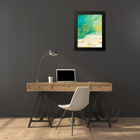 Morgan Black Modern Wood Framed Art Print by Jachimiec, Sue
