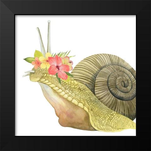 Tropical Halo I Black Modern Wood Framed Art Print by Popp, Grace