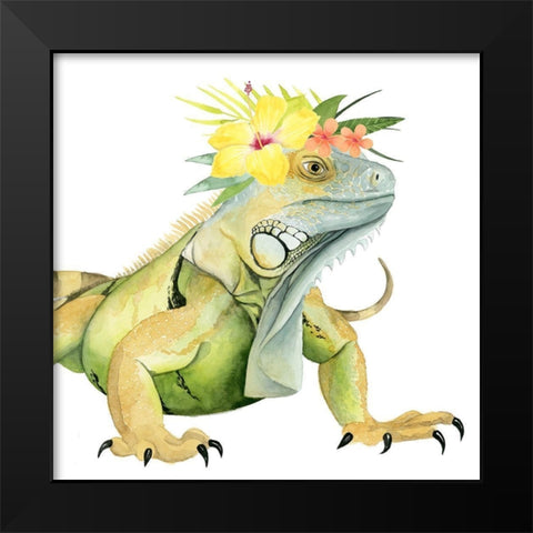 Tropical Halo IV Black Modern Wood Framed Art Print by Popp, Grace