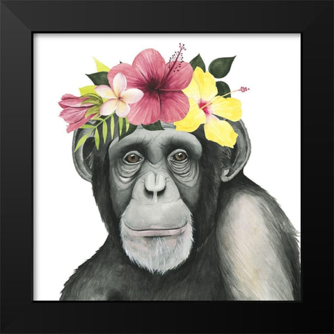 Tropical Halo V Black Modern Wood Framed Art Print by Popp, Grace