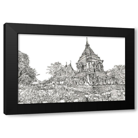 Chiang Mai I Black Modern Wood Framed Art Print by Wang, Melissa