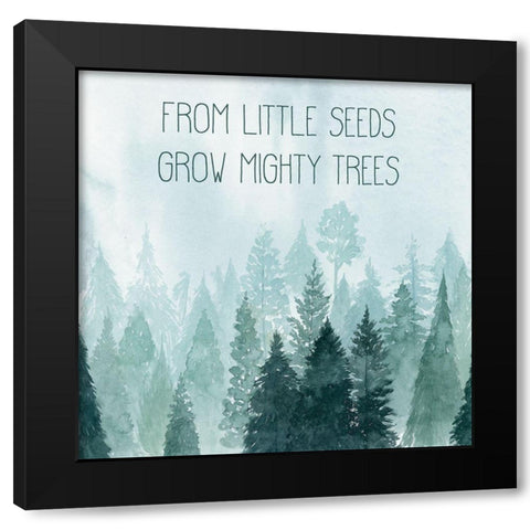 Little Grower I Black Modern Wood Framed Art Print with Double Matting by Popp, Grace
