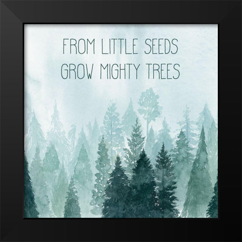 Little Grower I Black Modern Wood Framed Art Print by Popp, Grace