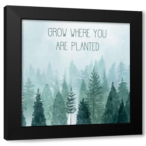 Little Grower II Black Modern Wood Framed Art Print by Popp, Grace