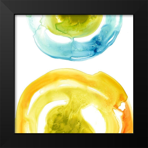 Prisma Circuit II Black Modern Wood Framed Art Print by Vess, June Erica