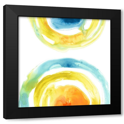 Prisma Circuit III Black Modern Wood Framed Art Print with Double Matting by Vess, June Erica