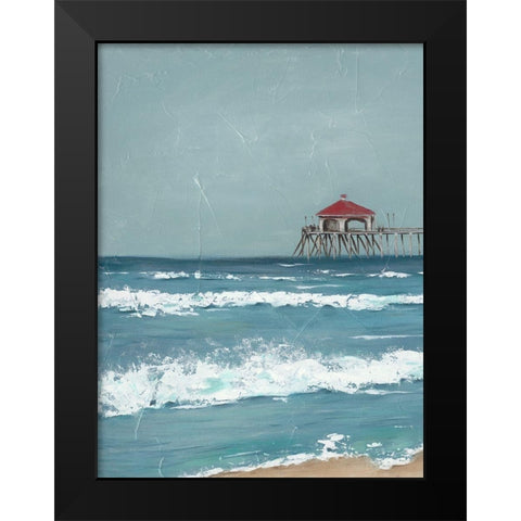 Fishing Pier Diptych I Black Modern Wood Framed Art Print by Reynolds, Jade
