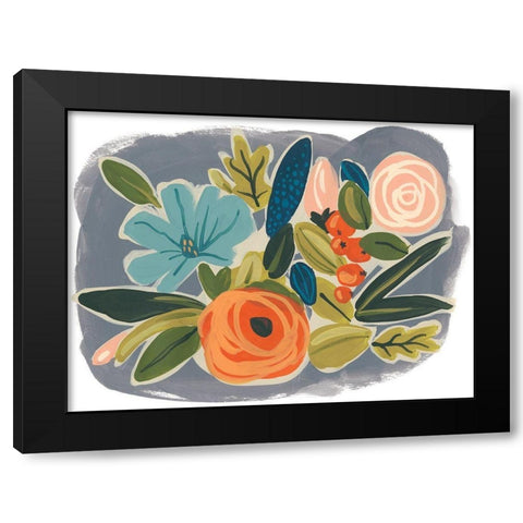 Bright Botany I Black Modern Wood Framed Art Print with Double Matting by Vess, June Erica