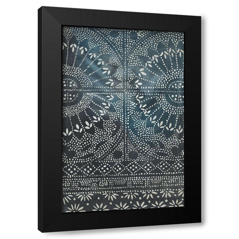 Indigo Journey I Black Modern Wood Framed Art Print with Double Matting by Zarris, Chariklia