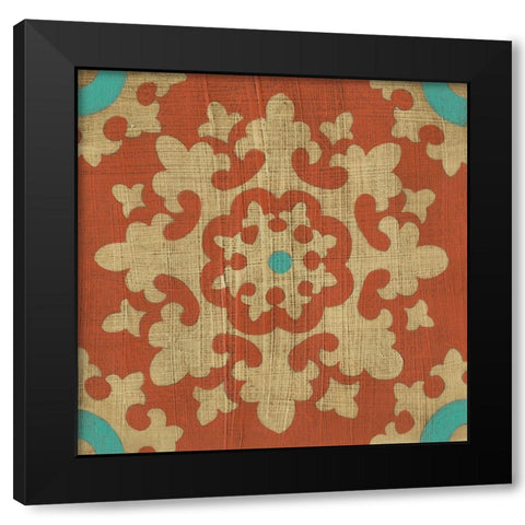 Masala II Black Modern Wood Framed Art Print with Double Matting by Zarris, Chariklia