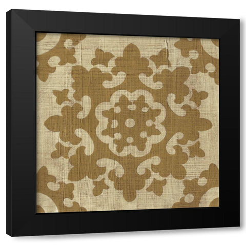 Neutral Masala II Black Modern Wood Framed Art Print with Double Matting by Zarris, Chariklia