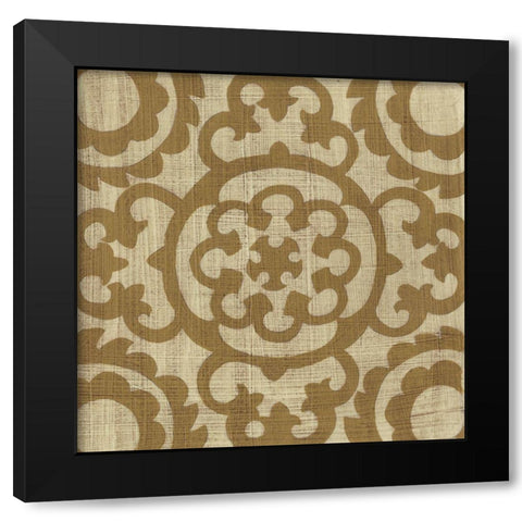 Neutral Masala IV Black Modern Wood Framed Art Print with Double Matting by Zarris, Chariklia