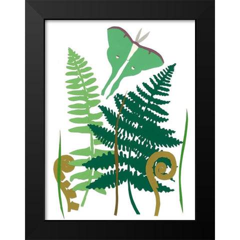 Fern Fantasy Garden I Black Modern Wood Framed Art Print by Ludwig, Alicia