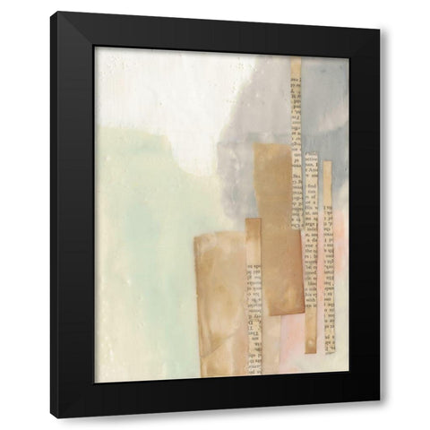In Line I Black Modern Wood Framed Art Print with Double Matting by Goldberger, Jennifer
