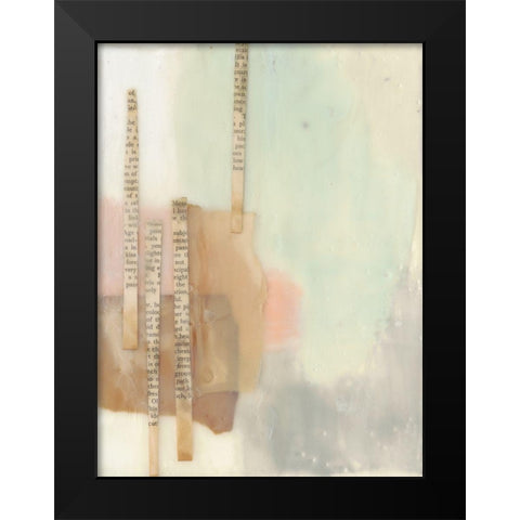 In Line II Black Modern Wood Framed Art Print by Goldberger, Jennifer