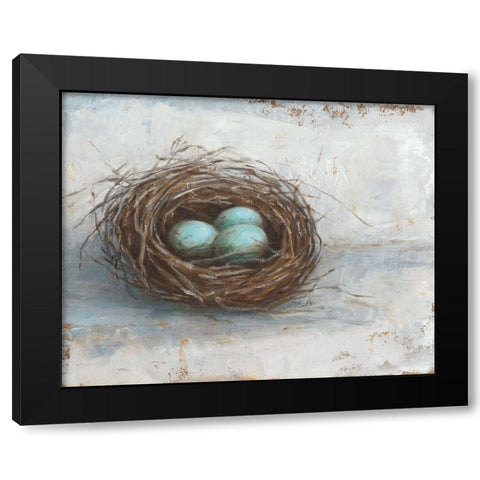 Rustic Bird Nest I Black Modern Wood Framed Art Print by Harper, Ethan