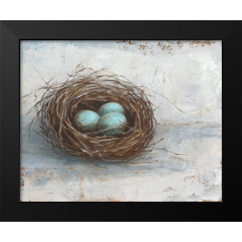 Rustic Bird Nest I Black Modern Wood Framed Art Print by Harper, Ethan