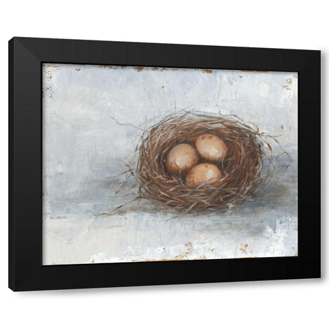 Rustic Bird Nest II Black Modern Wood Framed Art Print by Harper, Ethan