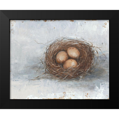 Rustic Bird Nest II Black Modern Wood Framed Art Print by Harper, Ethan