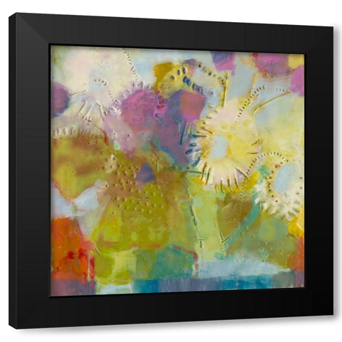 Floare II Black Modern Wood Framed Art Print by Jachimiec, Sue