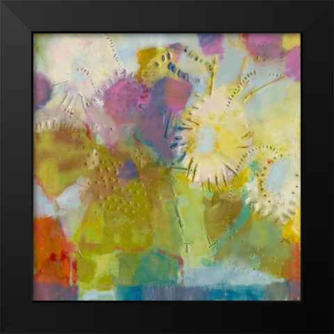 Floare II Black Modern Wood Framed Art Print by Jachimiec, Sue