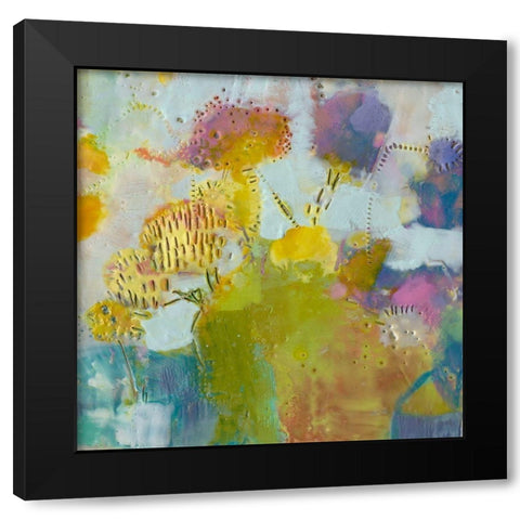 Floare III Black Modern Wood Framed Art Print with Double Matting by Jachimiec, Sue