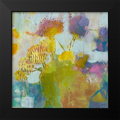 Floare III Black Modern Wood Framed Art Print by Jachimiec, Sue