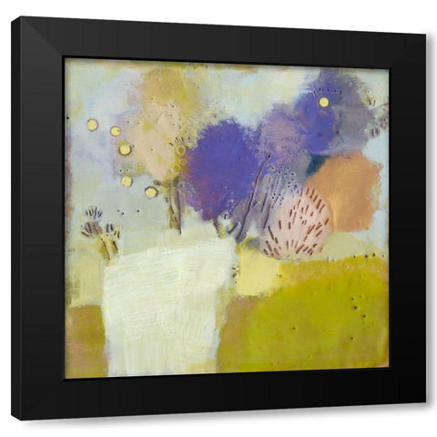 Blume I Black Modern Wood Framed Art Print with Double Matting by Jachimiec, Sue