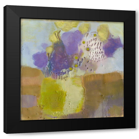 Blume III Black Modern Wood Framed Art Print by Jachimiec, Sue