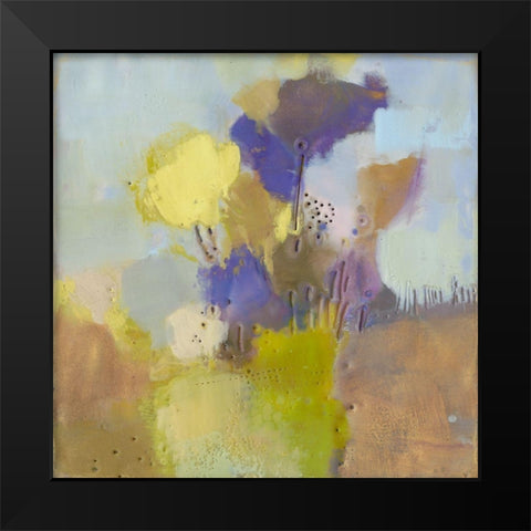 Blume V Black Modern Wood Framed Art Print by Jachimiec, Sue