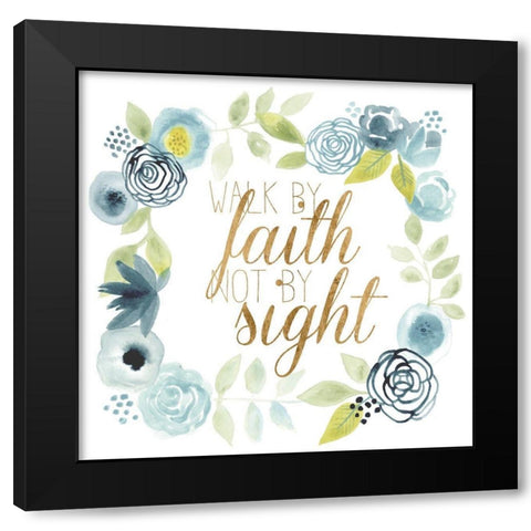 It Is Well I Black Modern Wood Framed Art Print by Studio W