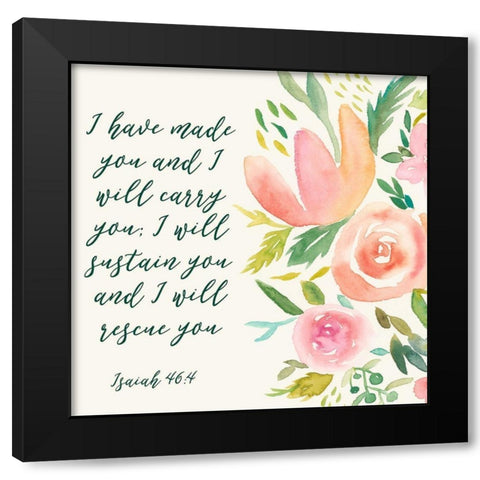 Grace Upon Grace I Black Modern Wood Framed Art Print by Studio W