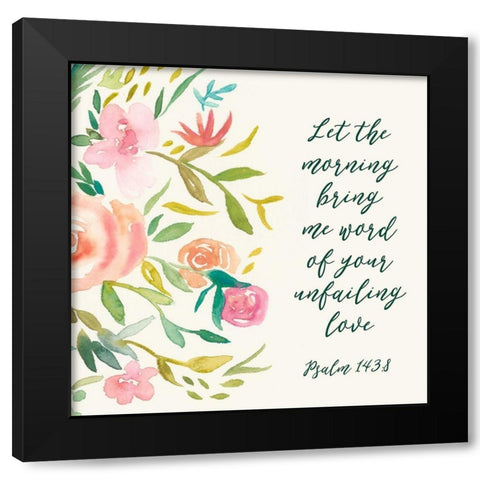 Grace Upon Grace II Black Modern Wood Framed Art Print with Double Matting by Studio W