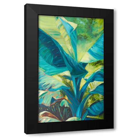 Green Banana Duo I Black Modern Wood Framed Art Print by Wilkins, Suzanne