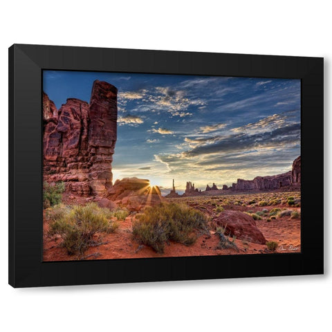 Valley Beauty IV Black Modern Wood Framed Art Print with Double Matting by Drost, David