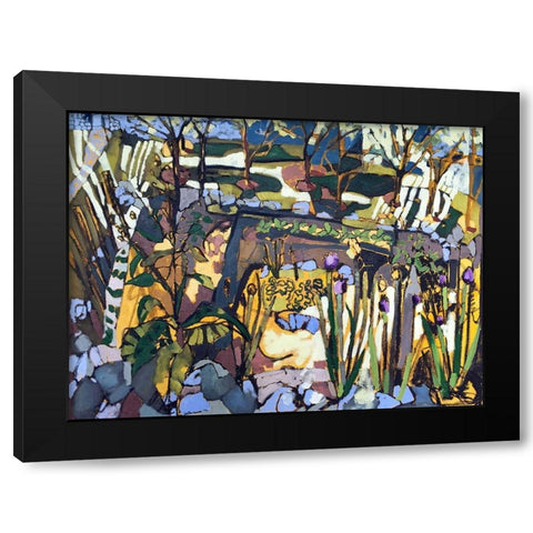 Urban Garden - June Black Modern Wood Framed Art Print with Double Matting by Ferrell, Erin McGee
