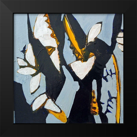 Blue II Black Modern Wood Framed Art Print by Ferrell, Erin McGee