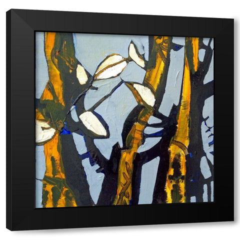 Blue III Black Modern Wood Framed Art Print with Double Matting by Ferrell, Erin McGee
