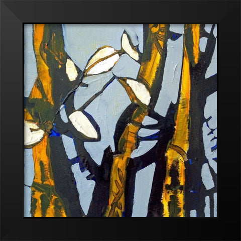 Blue III Black Modern Wood Framed Art Print by Ferrell, Erin McGee