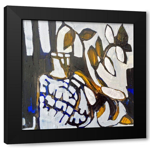 Blue IV Black Modern Wood Framed Art Print by Ferrell, Erin McGee