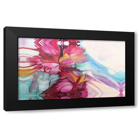 Flor de Pasion Black Modern Wood Framed Art Print by Villarreal, Gabriela
