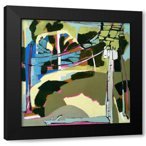 Trees and Wires VI Black Modern Wood Framed Art Print with Double Matting by Ferrell, Erin McGee
