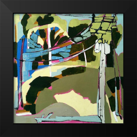 Trees and Wires VI Black Modern Wood Framed Art Print by Ferrell, Erin McGee
