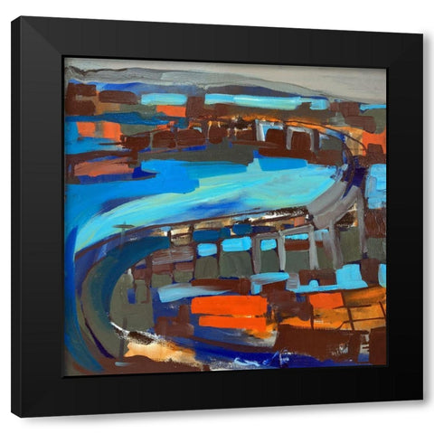 Bridge II Black Modern Wood Framed Art Print with Double Matting by Ferrell, Erin McGee