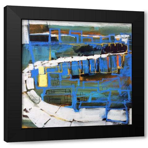 Bridge III Black Modern Wood Framed Art Print by Ferrell, Erin McGee