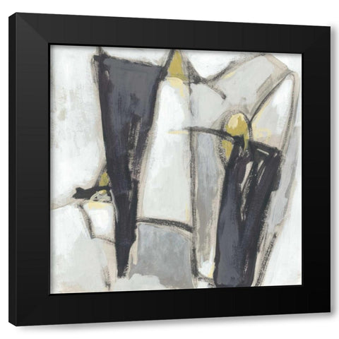 Locus I Black Modern Wood Framed Art Print by Vess, June Erica
