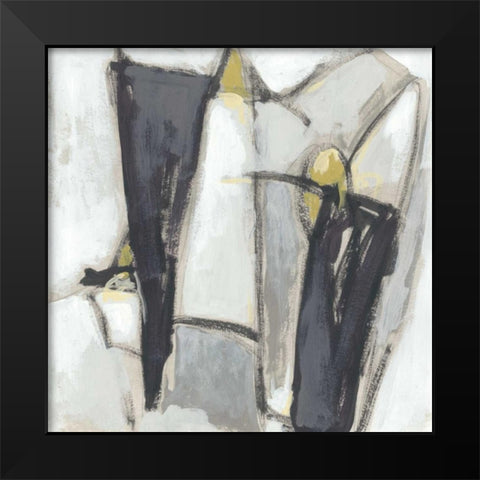 Locus I Black Modern Wood Framed Art Print by Vess, June Erica